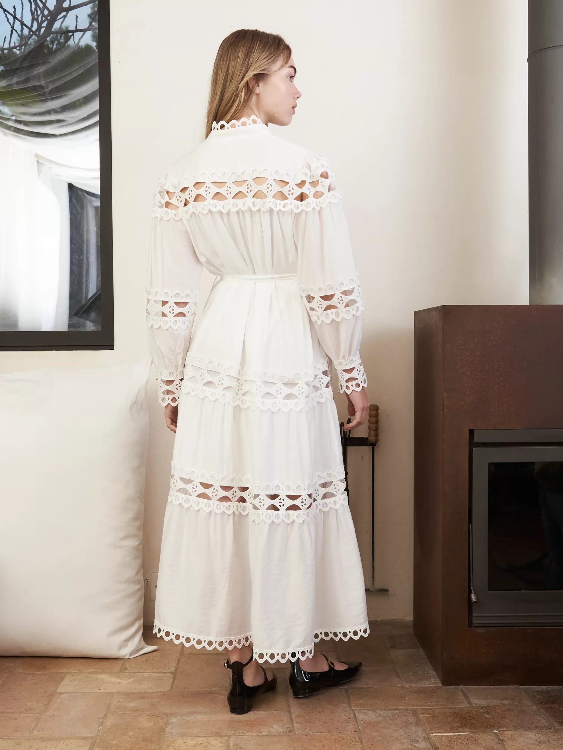 Jovonna London Dresses^BOHIEM DRESS WHITE