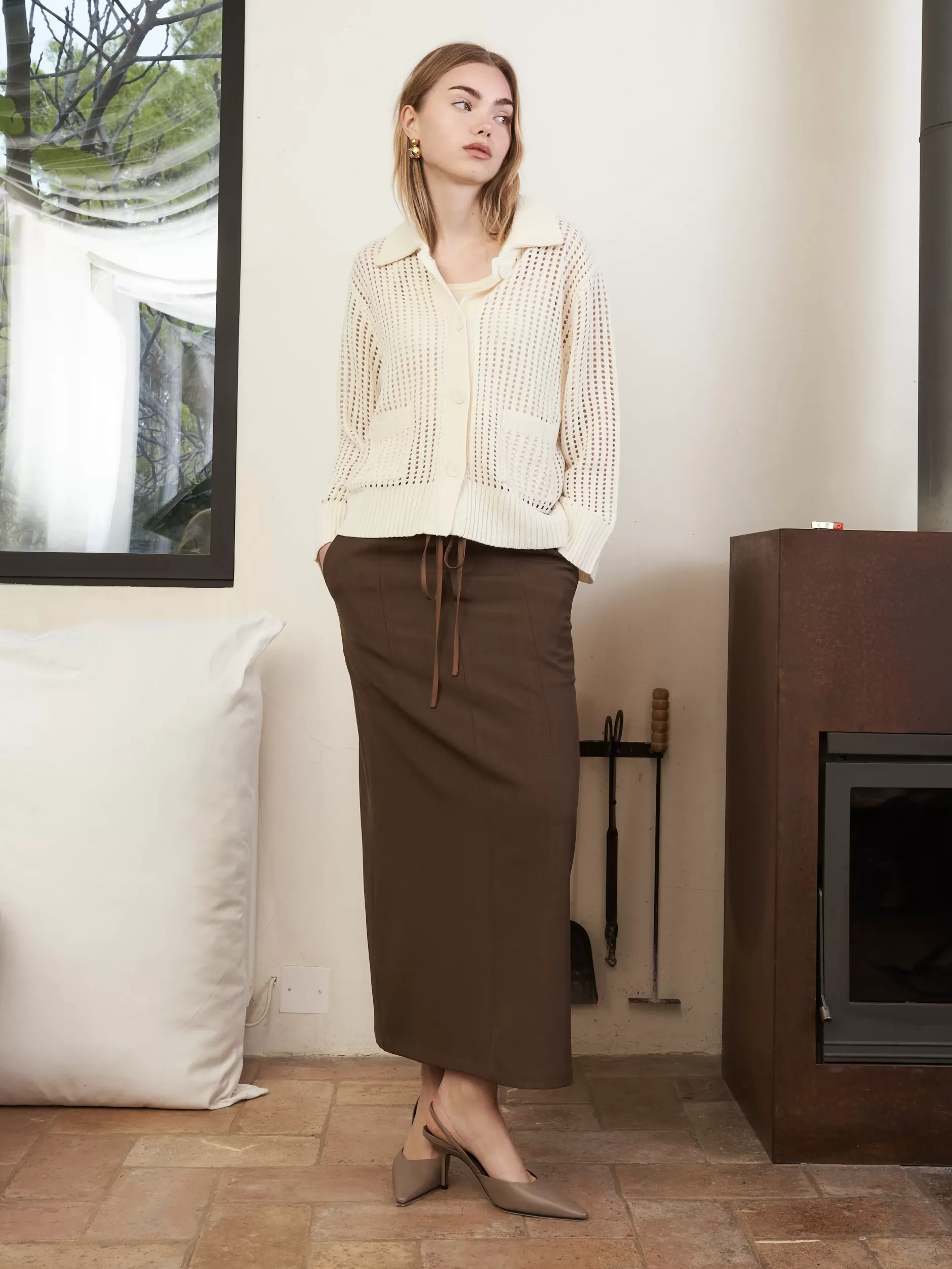 Jovonna London Bottoms^RACHEL SKIRT BROWN