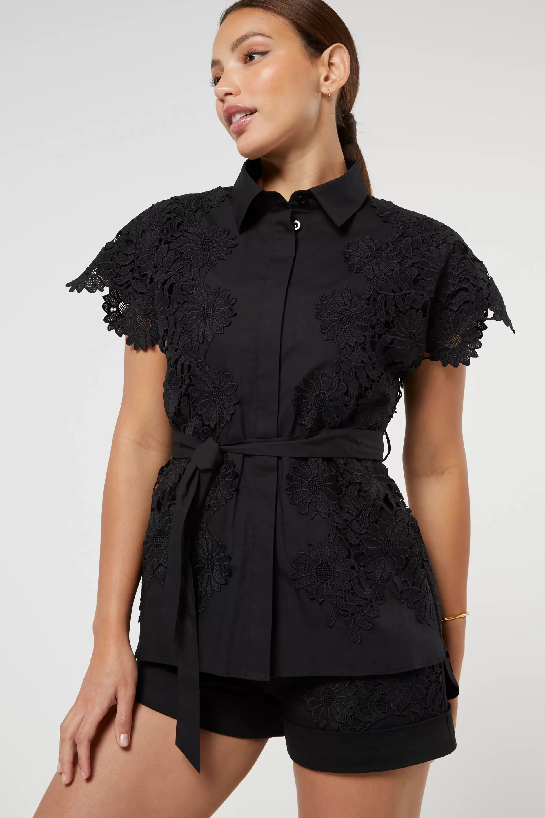 Jovonna London Tops^RIGEL BLOUSE BLACK