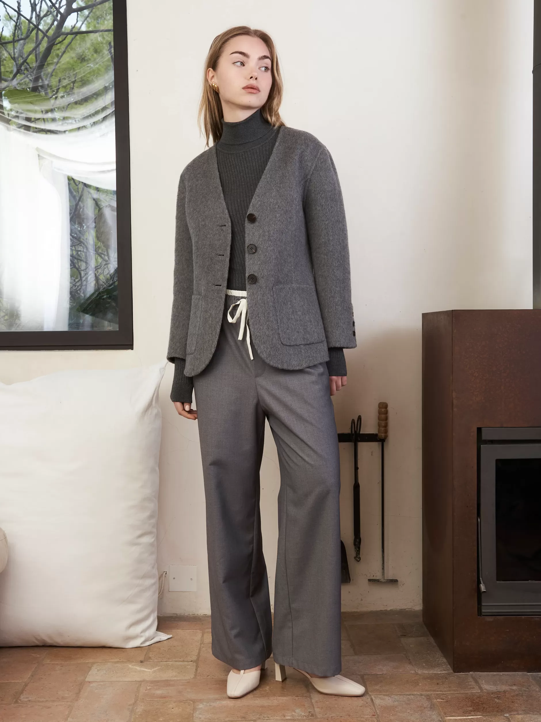 Jovonna London Bottoms^ROMA TROUSERS GREY