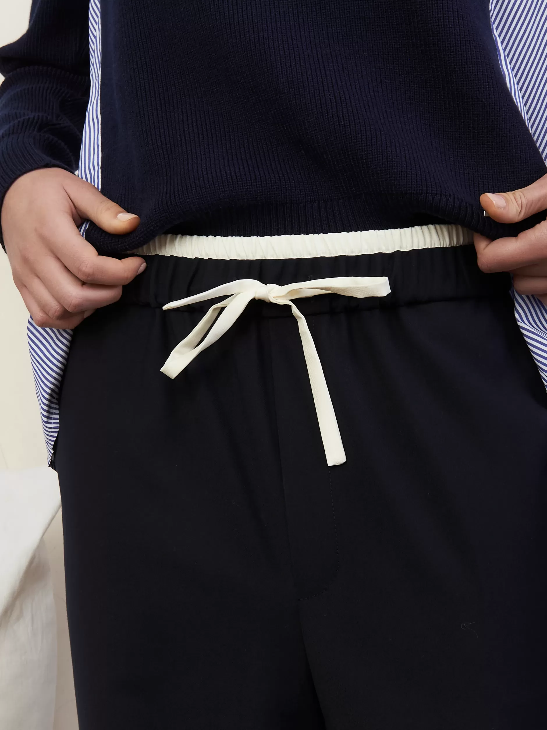 Jovonna London Bottoms^ROMA TROUSERS NAVY