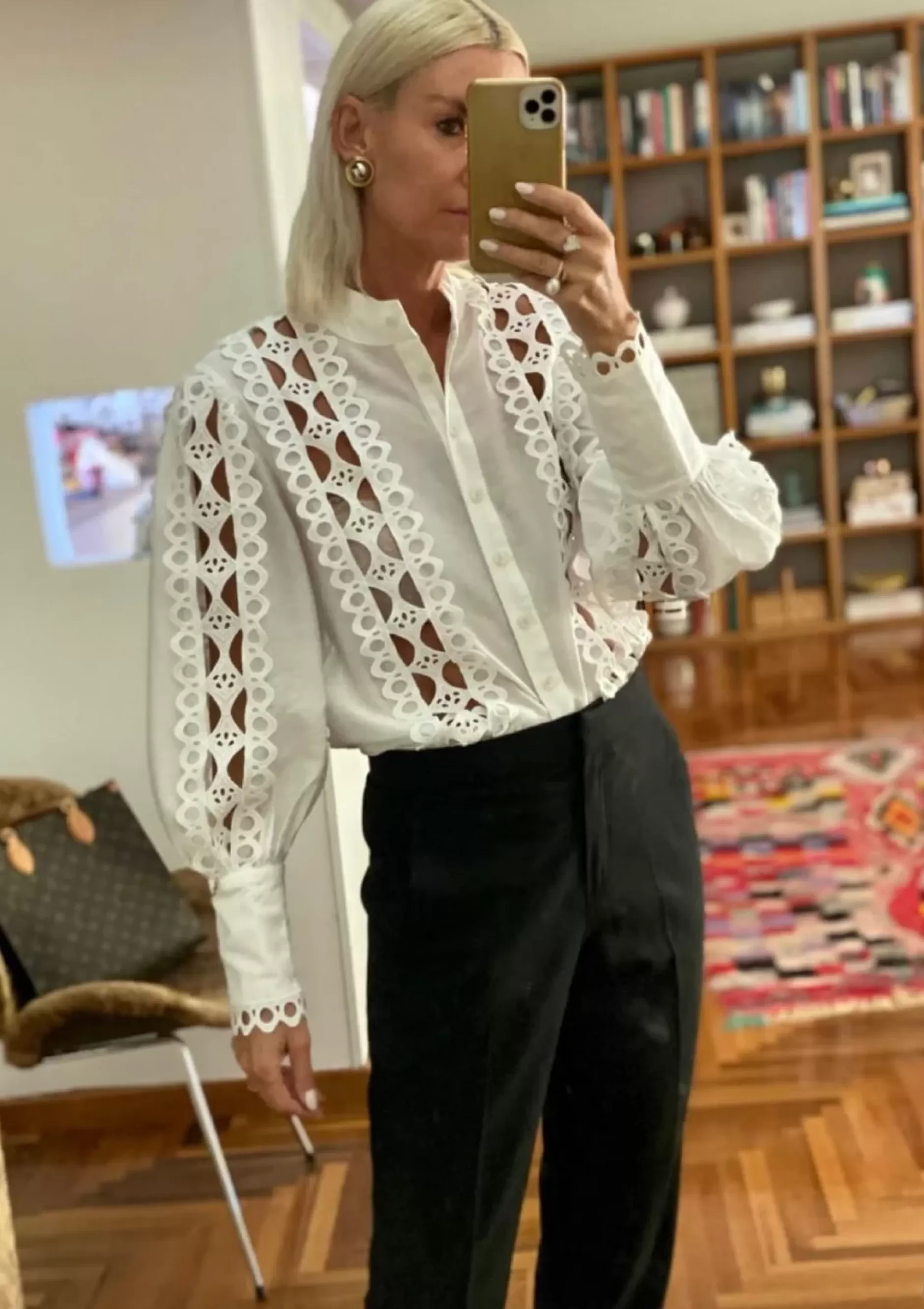 Jovonna London Tops^ROSE BLOUSE WHITE
