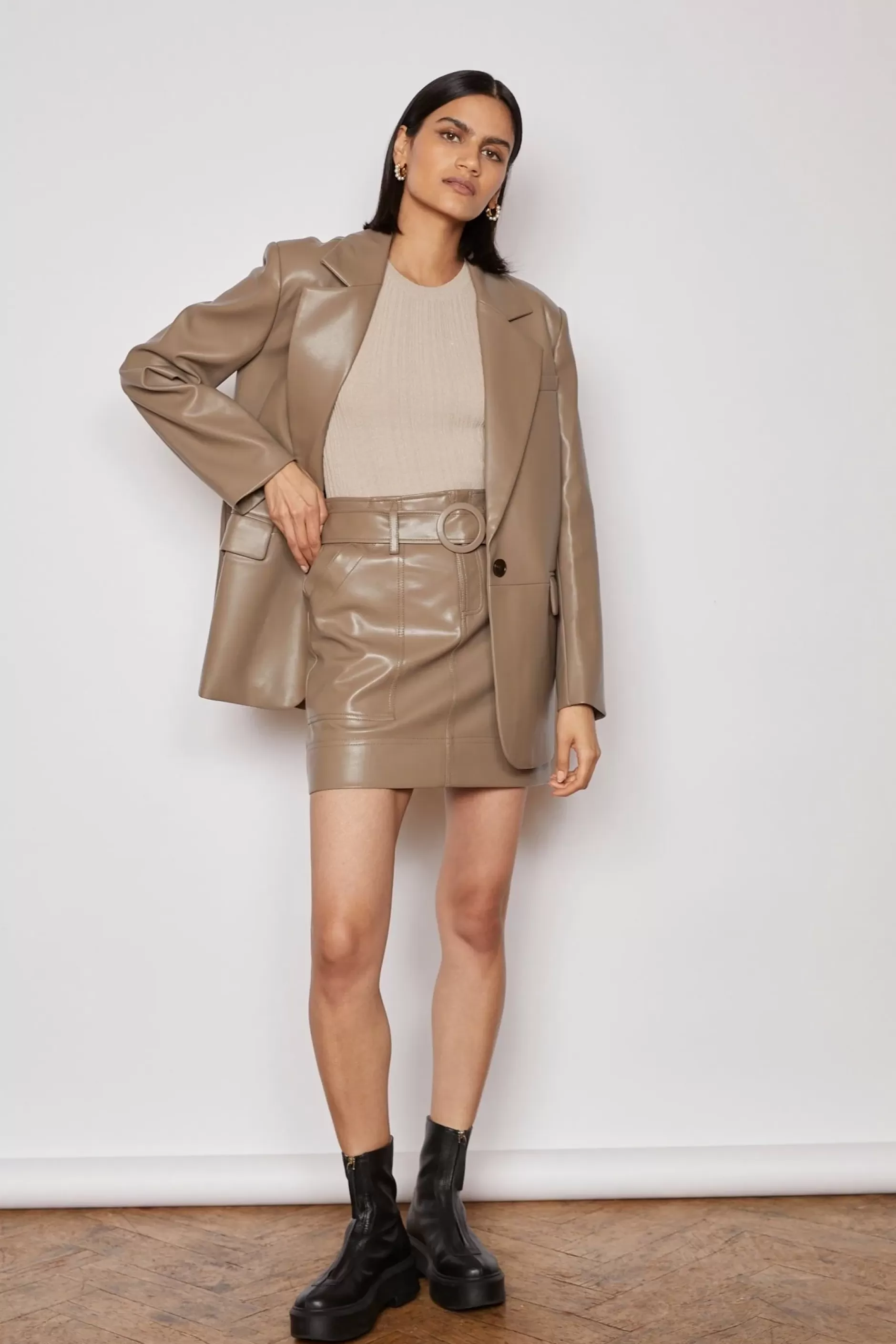 Jovonna London Bottoms^SMITH SKIRT TAUPE