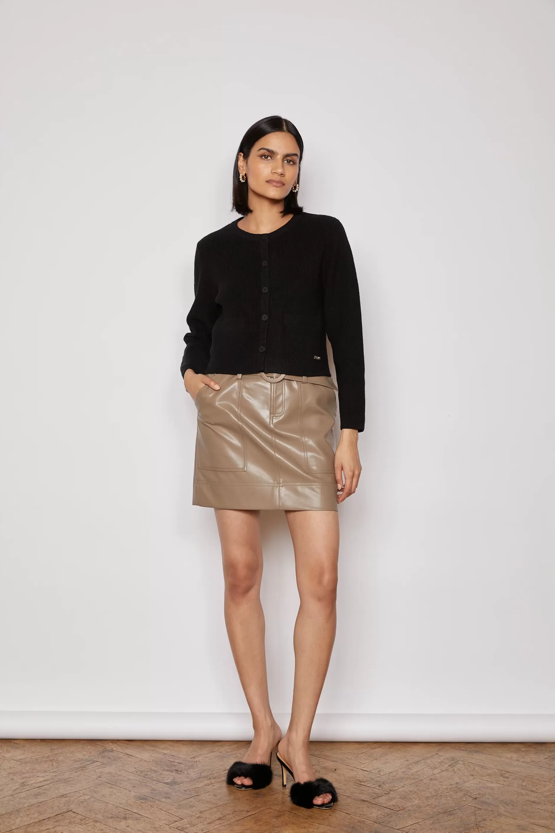 Jovonna London Bottoms^SMITH SKIRT TAUPE