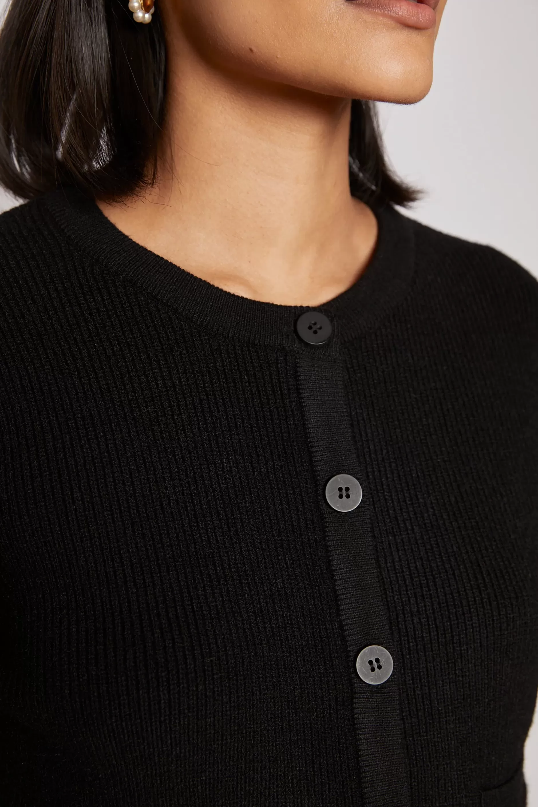 Jovonna London Knitwear^SUKI CARDIGAN BLACK