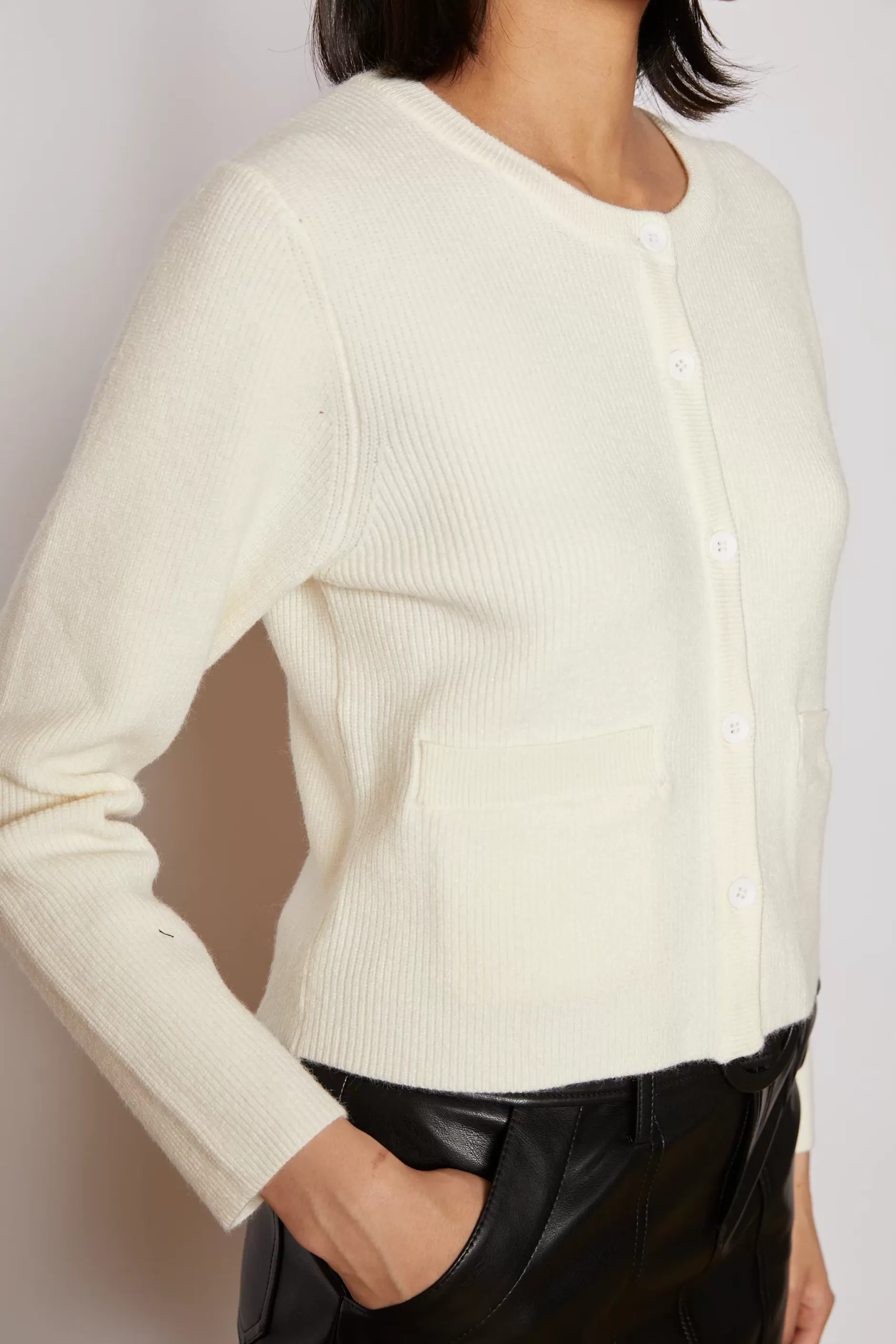 Jovonna London Knitwear^SUKI CARDIGAN CREAM